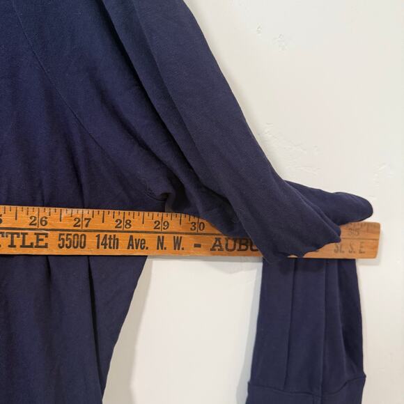 Universal Standard Women's Gramercy Jersey Shirt Dress Stretch Navy Blue Large - Picture 6 of 9